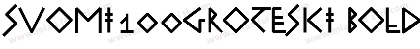 Suomi100Groteski Bold字体转换